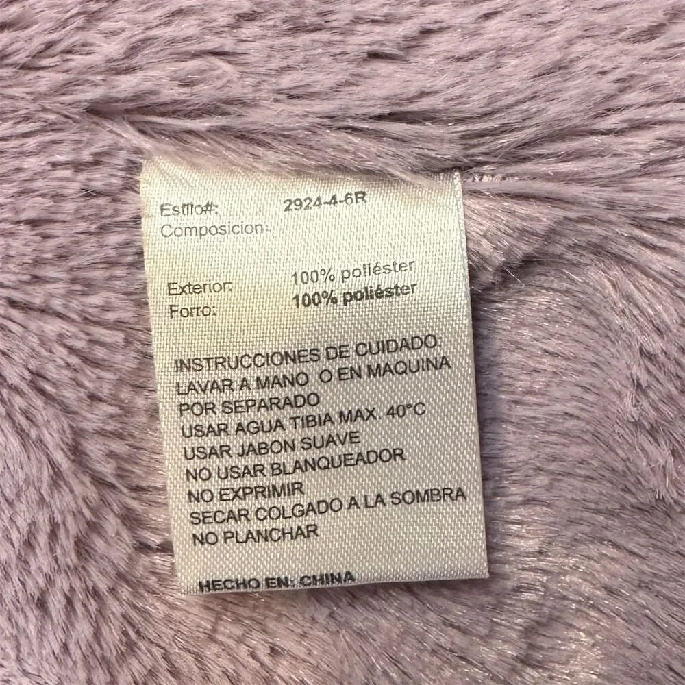 Roosevelt American College Women's Purple Puffer Jacket M Detachable Hood - Picture 8 of 8